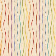 Retro seamless pattern Color wavy lines