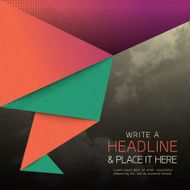 Abstract triangle shape background N7