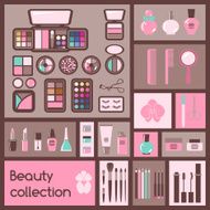 Set of cosmetics icons N4