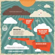 Clouds Vintage Background Concept