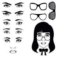 eye set girl character