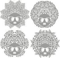 Set of black head women