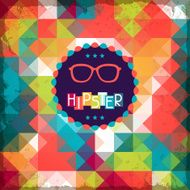 Hipster Background In Retro Style N15