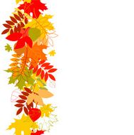 seamless leaf pattern vector background N5