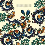 Vector floral decorative background N36