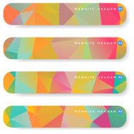 Abstract mosaic banners N13