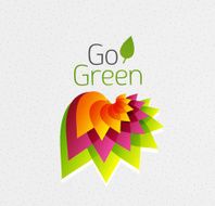 Vector shiny nature background
