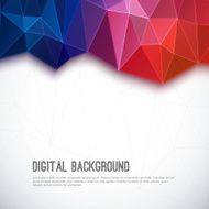 Abstract 3D geometric colorful background
