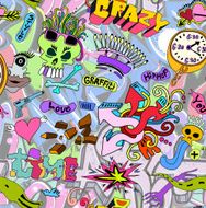 Graffiti urban art background N7