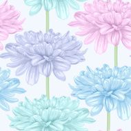 Beautiful seamless background with dahlia