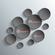 Paper circles with drop shadows N2