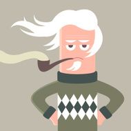 Old age elderly OAP fossil man