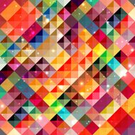 Grunge style geometric shapes background
