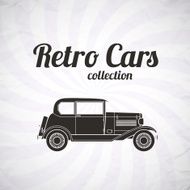 Retro cabriolet car vintage collection N6