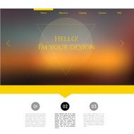 Blurred web design template N11