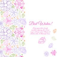 Vector greeting ornate background N15