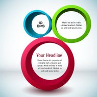 Colorful 3D circle background N7