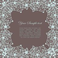 vintage lacy border vector illustration N2