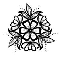 beautiful floral pattern a design element in the old style N4