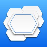 Abstract 3D background with polygons