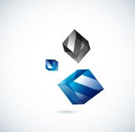 Vector abstract cubes background