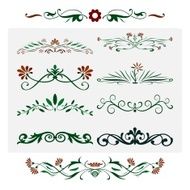 floral decorative elements N6