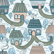 Houses in winter