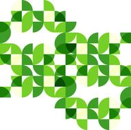 Green mosaic vector background