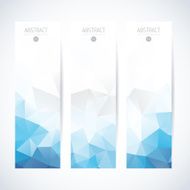 Abstract mosaic vertical banners set N49