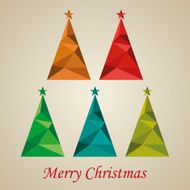 Abstract geometrical Triangles Christmas Tree N2