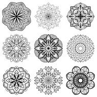 Set of mandalas