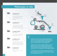 Brochure flyer newsletter annual report layout template N9