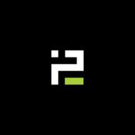 Sign of the letter P and E Vector Illustration