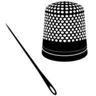 Needle and thimble