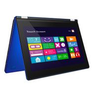 Convertible laptop with metro icons on display