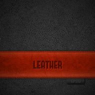 Leather backgroud with red stripe