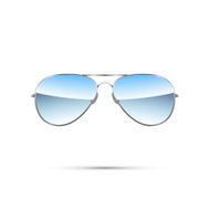 Aviator sunglasses isolated on white Vector