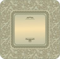 vintage frame with floral ornament N7