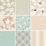Seamless Set Spring Garden