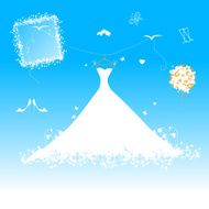 Wedding dress for bride