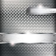 Abstract background with metall banners vector N2