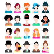 set of trendy flat icons N2