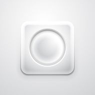 White mobile app icon