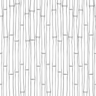 Seamless bamboo pattern Black and white vector illustration N3