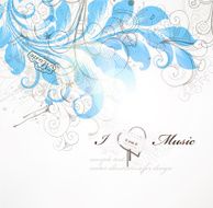 Floral Retro Background for Vintage Design N1607