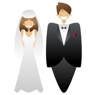 Bride and groom N25