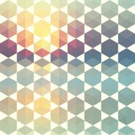 Retro pattern of geometric shapes N66