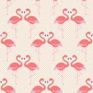 seamless flamingo bird pattern N5