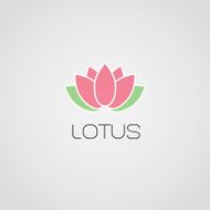 Vector lotus flowers design for spa yoga class resort