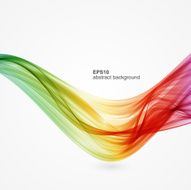 Vector abstract colorful wave background